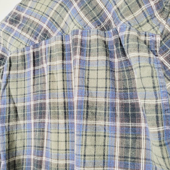 Boston Traders Long Sleeve Button Down Shirt Plaid Flannel Collared Casual Med - Picture 8 of 11